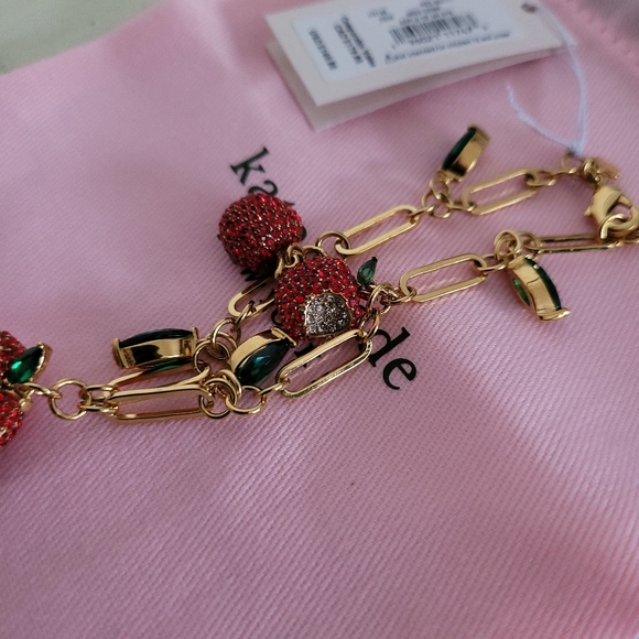 🆕 Kate Spade Apple of My Eye Charm Bracelet - Picture 4 of 6